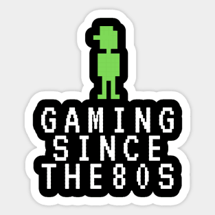 Gaming Since the 80s Retro Gamer Arcade Console Sticker